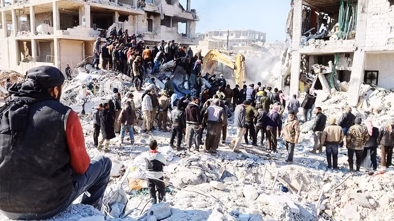 Hàng triệu người dân Syria vẫn đang cần hỗ trợ nhân đạo sau xung đột. Ảnh: REUTERS
