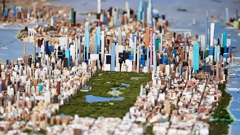 Mô hình chi tiết về thành phố New York