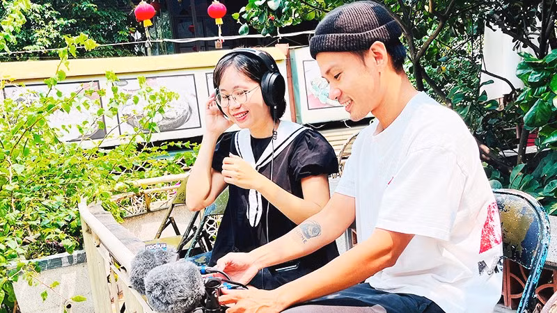 Khoa và Thủy mong muốn Thư viện âm thanh Việt Nam sẽ được nhiều người biết đến, khai thác để lan tỏa câu chuyện văn hóa theo chất liệu rất riêng.