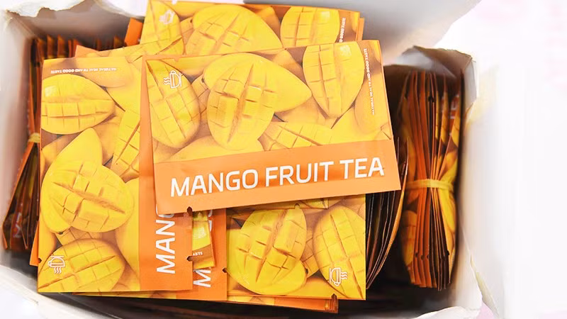 Tang vật một vụ ma túy núp bóng trà xoài.