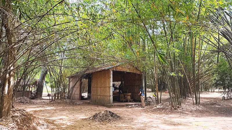 Không gian làng tre Phú An.