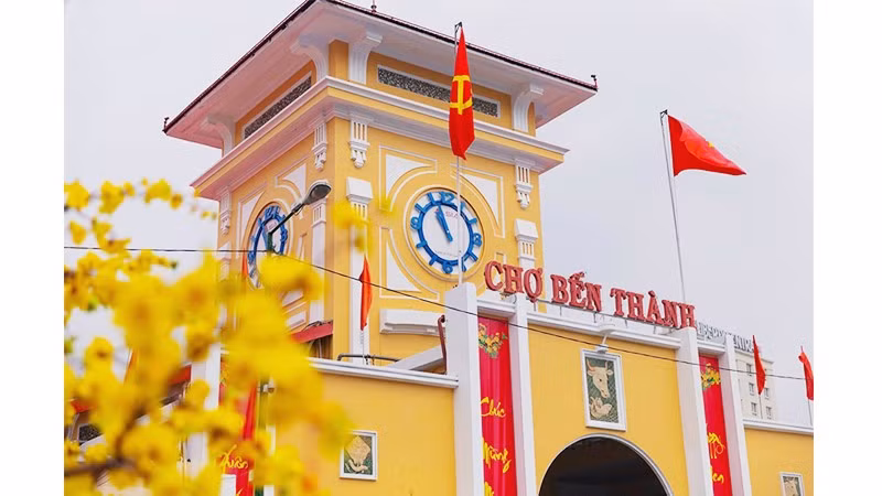 Chợ Bến Thành, một địa danh tiêu biểu sẽ xuất hiện trong phiên livestream những số đầu tiên.