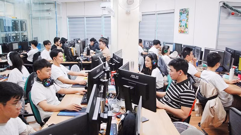 Thế hệ trẻ tham gia sản xuất phim hoạt hình.