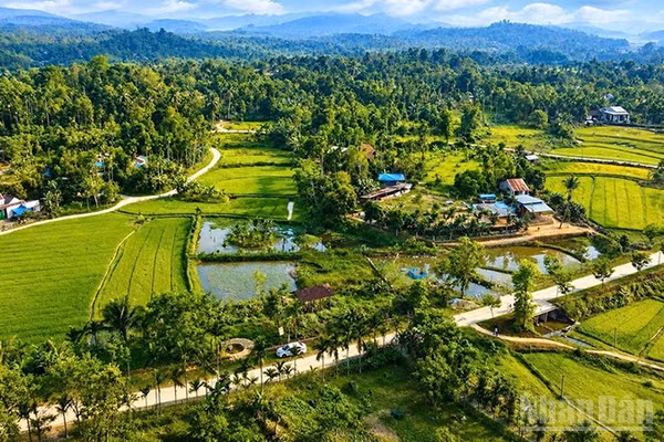Diện mạo làng quê ở xã Thạnh Bình ngày càng phát triển theo hướng giàu đẹp, văn minh và thịnh vượng. (Ảnh: HT)