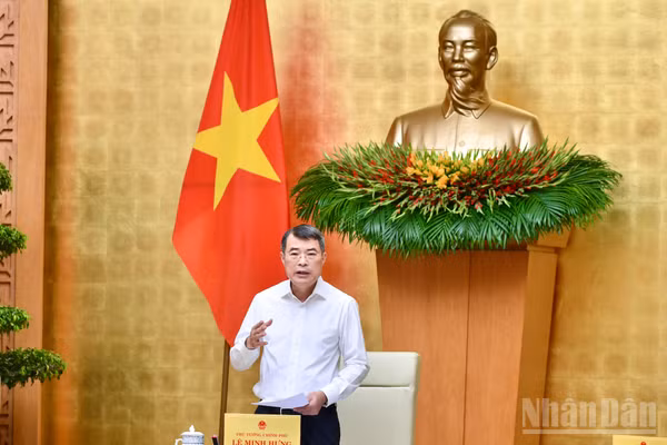 Thủ tướng Chính phủ Lê Minh Hưng chủ trì Phiên họp Chính phủ chuyên đề xây dựng pháp luật tháng 9/2026. (Ảnh: THANH GIANG)