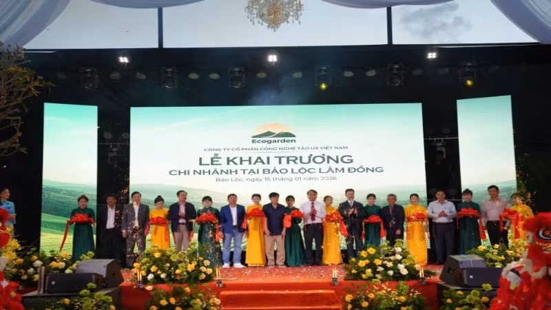 Toàn cảnh lễ khai trương.