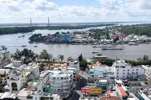 Một góc thành phố Cần Thơ. (Ảnh: THANH TÂM)