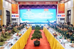 Quang cảnh hội đàm. (Ảnh: Đình Phượng)