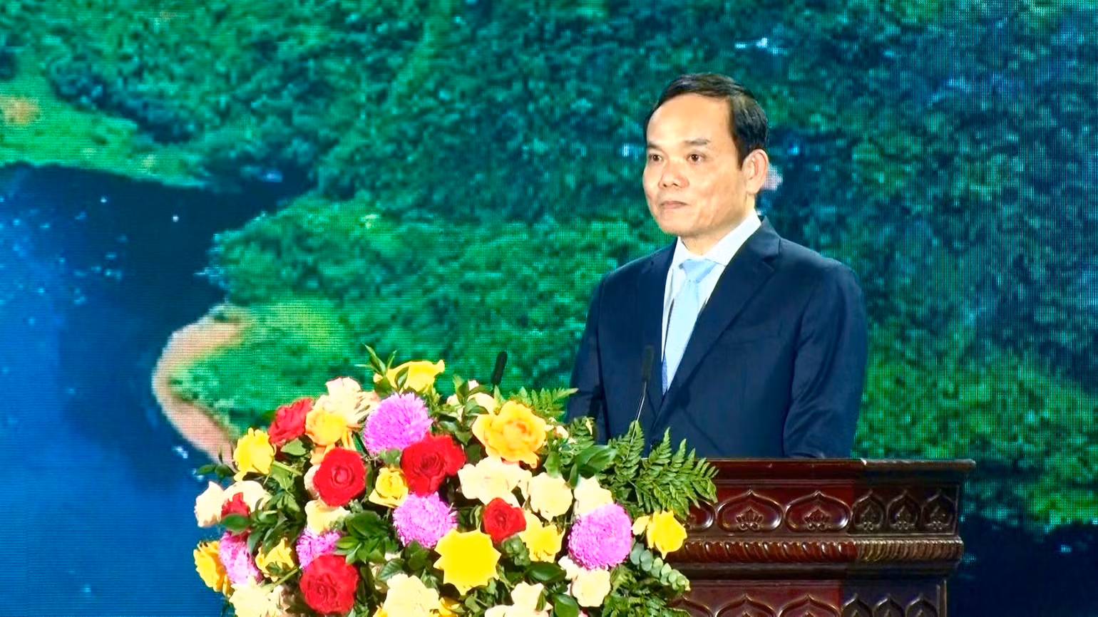 Phó Thủ tướng Chính phủ Trần Lưu Quang phát biểu tại lễ kỷ niệm.