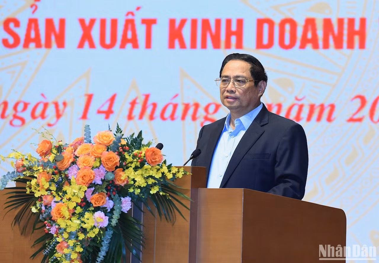 Thủ tướng Phạm Minh Chính phát biểu chỉ đạo hội nghị.