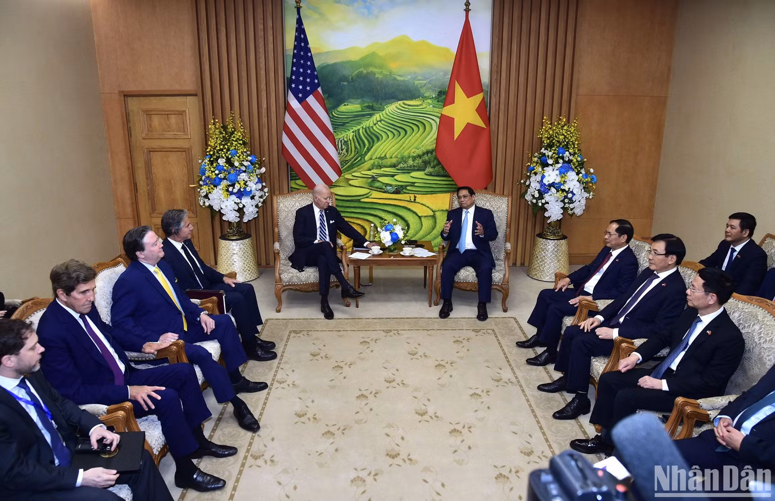 Quang cảnh buổi hội kiến.