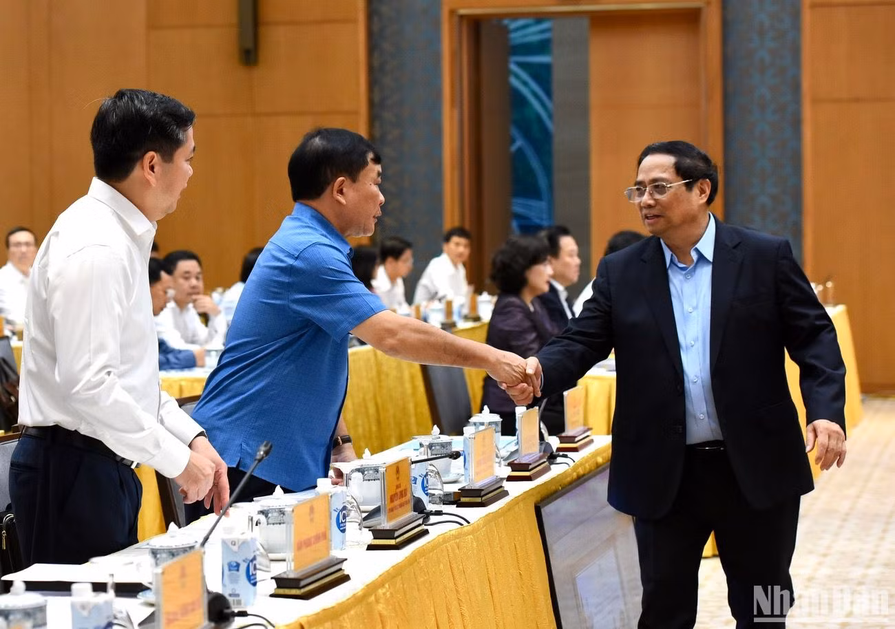 Thủ tướng Phạm Minh Chính đến dự và chủ trì hội nghị.