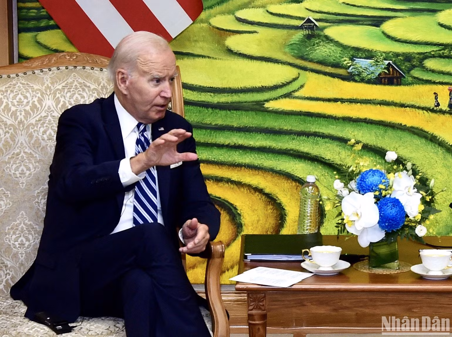 Tổng thống Hoa Kỳ Joe Biden phát biểu tại buổi hội kiến.