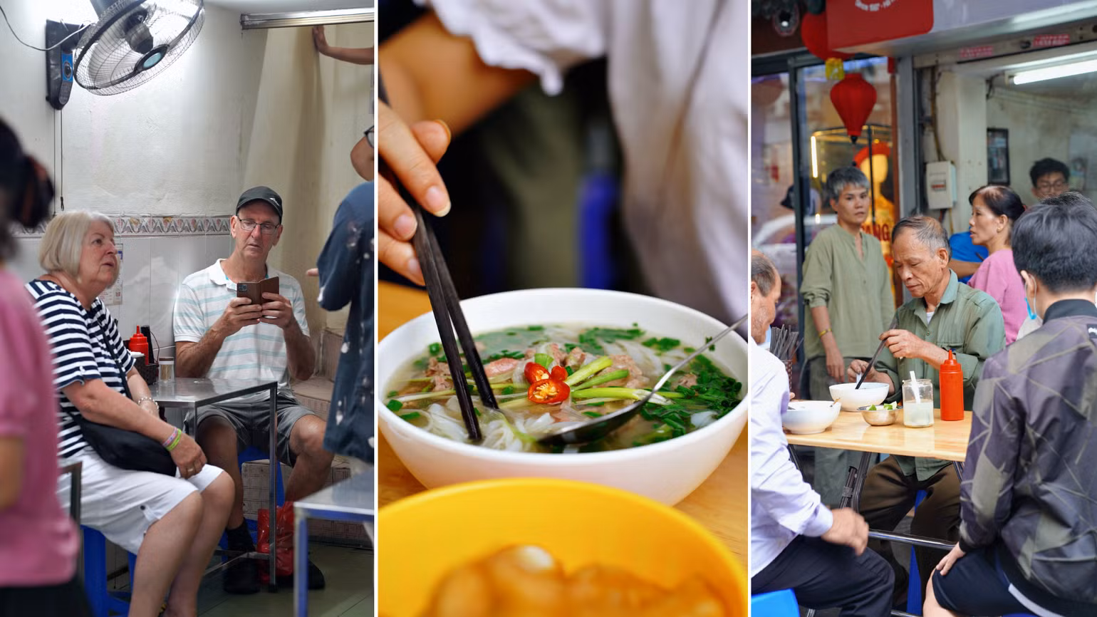 Hãy ghé thăm để thấy các chủ quán trên phố Báo Khánh nói tiếng Anh "siêu" thế nào nhé. Hãy ghé thăm để thấy các chủ quán trên phố Báo Khánh nói tiếng Anh "siêu" thế nào nhé.