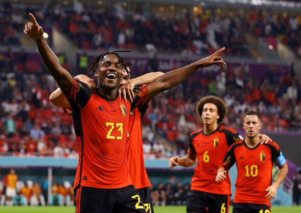 Tiền đạo Batshuayi ghi bàn thắng duy nhất của trận đấu. (Ảnh: Reuters)