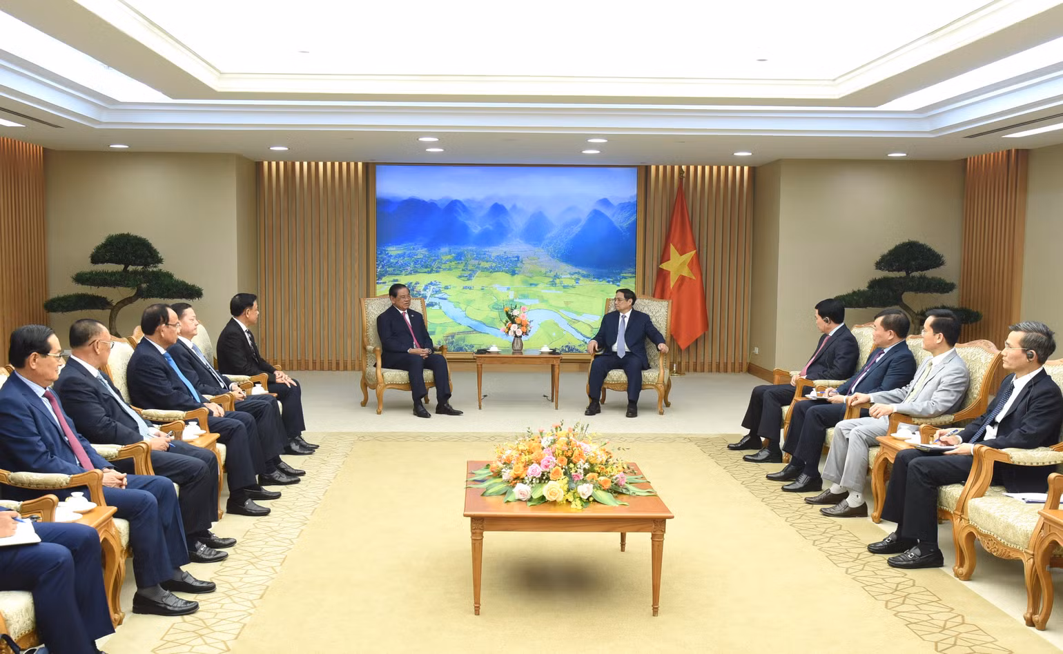Quang cảnh buổi tiếp.