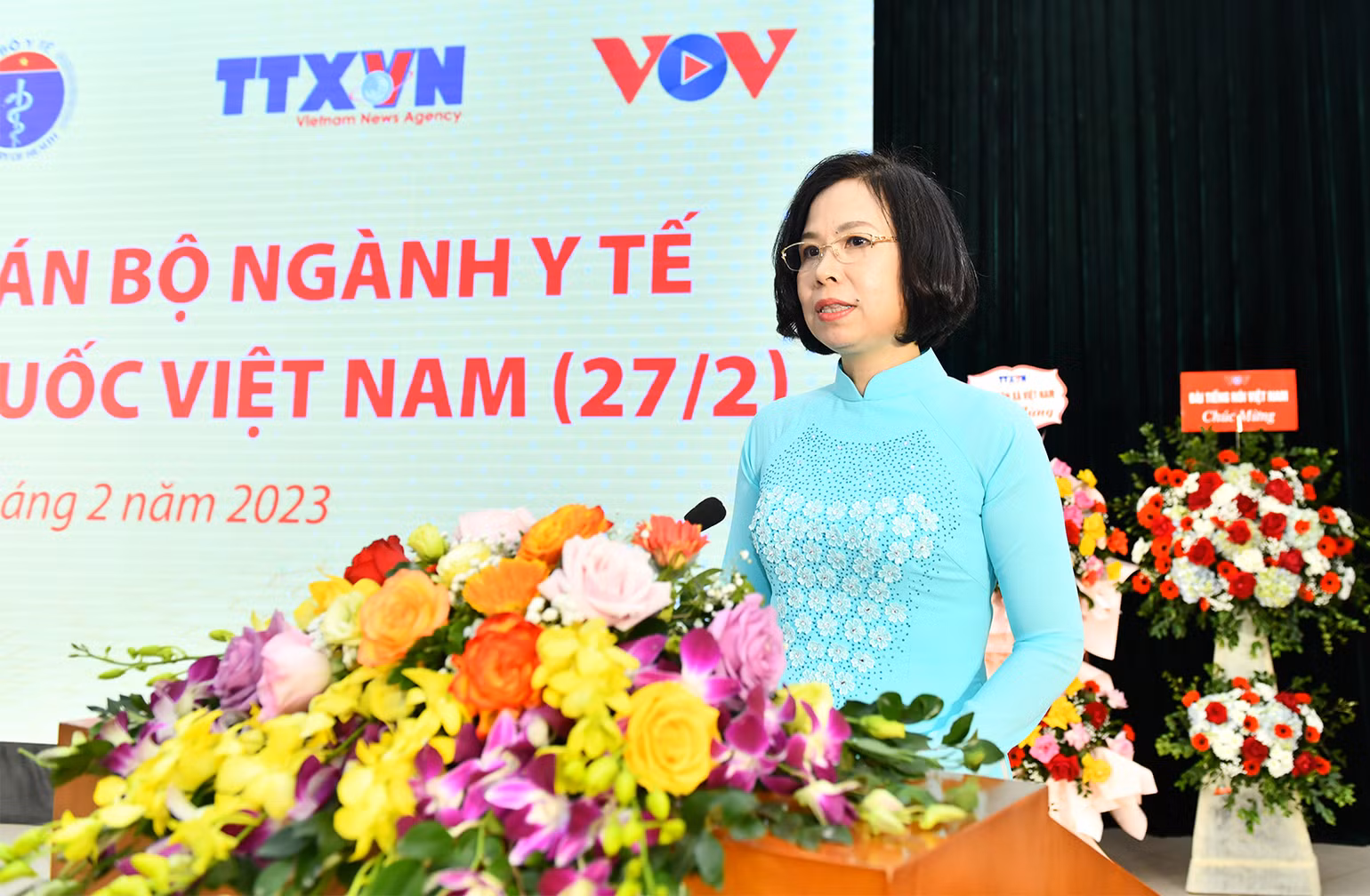 Tổng Giám đốc Thông tấn xã Việt Nam Vũ Việt Trang phát biểu tại buổi gặp mặt. Tổng Giám đốc Thông tấn xã Việt Nam Vũ Việt Trang phát biểu tại buổi gặp mặt.