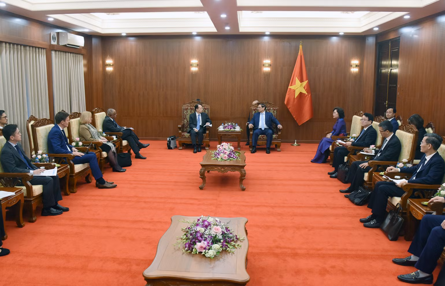 Quang cảnh buổi tiếp.