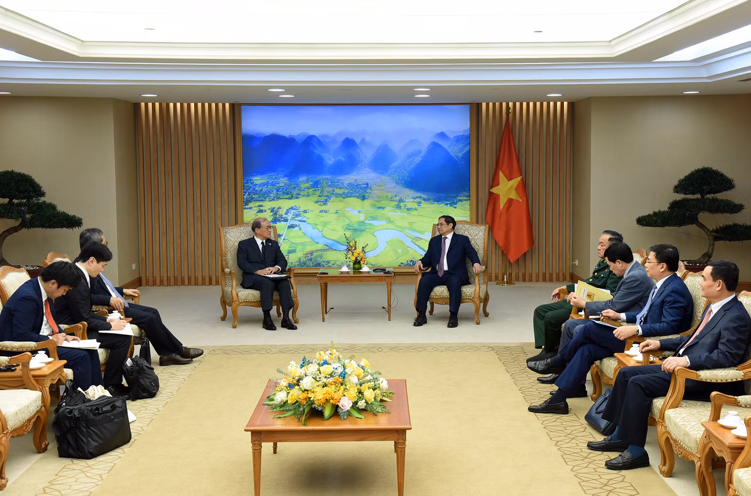 Quang cảnh buổi tiếp.