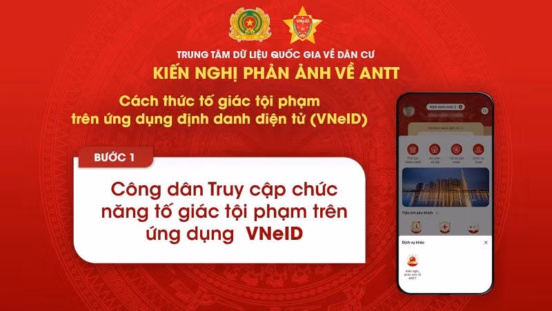 Bước 1: Đăng nhập tài khoản vào ứng dụng VNeID trên điện thoại. Bước 1: Đăng nhập tài khoản vào ứng dụng VNeID trên điện thoại.