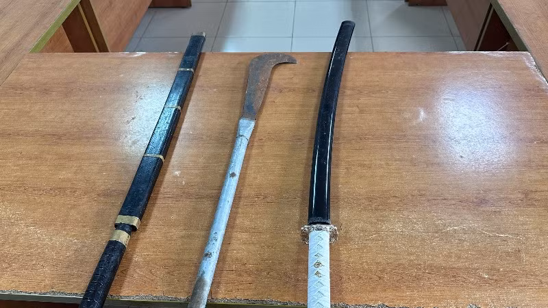 Tang vật thu giữ. Tang vật thu giữ.