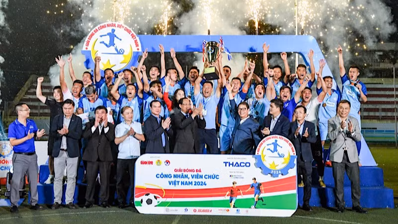 Công đoàn Quảng Ninh vô địch Giải bóng đá Công nhân, viên chức Việt Nam 2024.