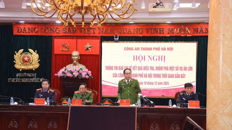 Thiếu tướng Tô Cao Lanh, Phó Cục trưởng Cục Cảnh sát hình sự - Bộ Công an, phát biểu.