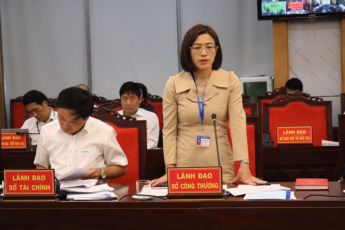 Lãnh đạo Sở Công thương trả lời các câu hỏi của nông dân.