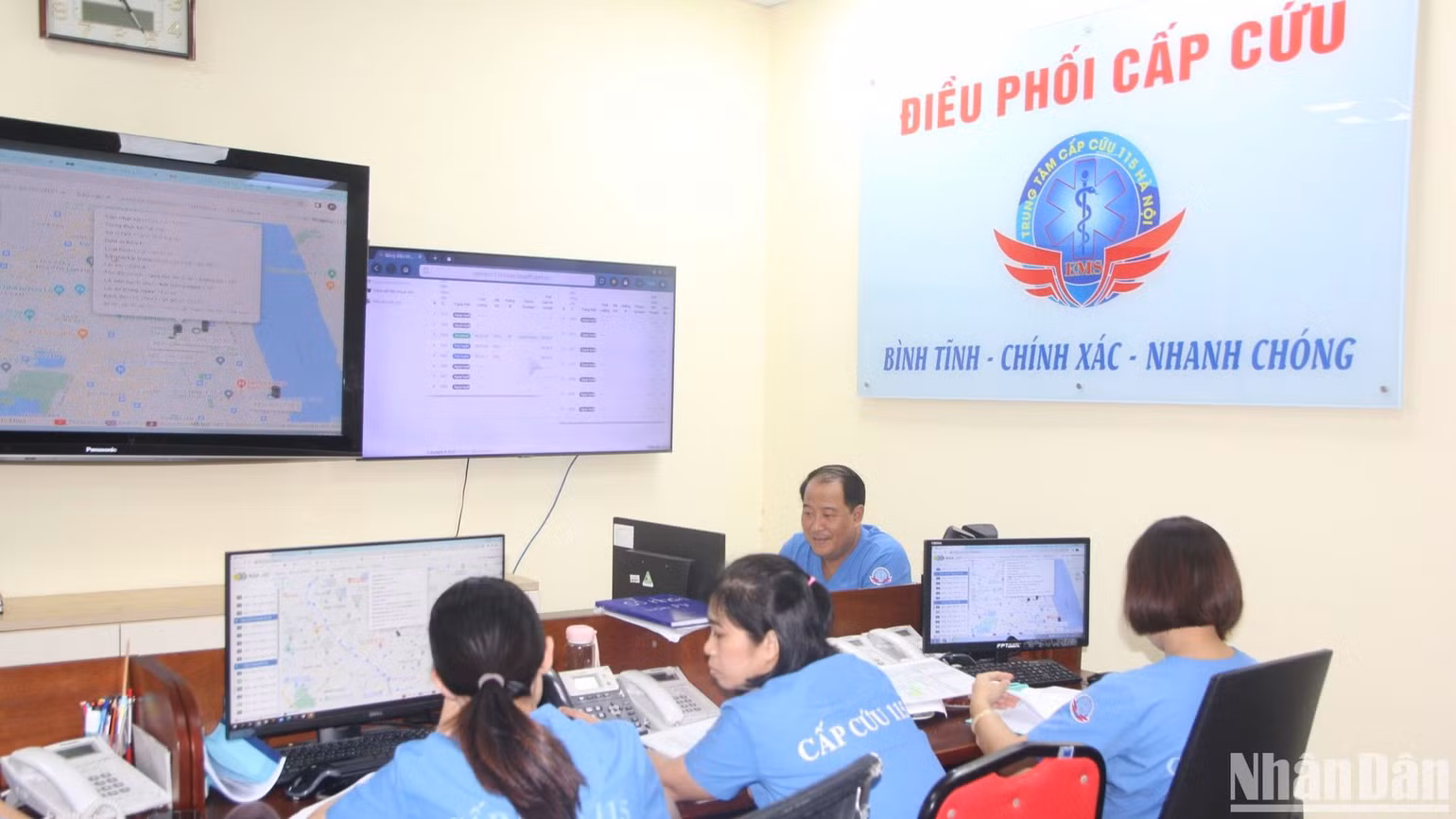 Trung tâm 115 túc trực cấp cứu 24/24.