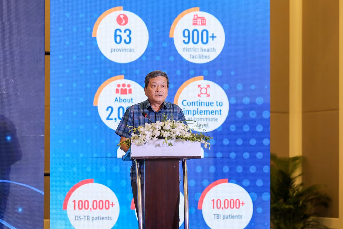 Tiến sĩ, bác sĩ cao cấp Đinh Văn Lượng, Giám đốc Bệnh viện Phổi Trung ương phát biểu tại lễ ra mắt. Tiến sĩ, bác sĩ cao cấp Đinh Văn Lượng, Giám đốc Bệnh viện Phổi Trung ương phát biểu tại lễ ra mắt.