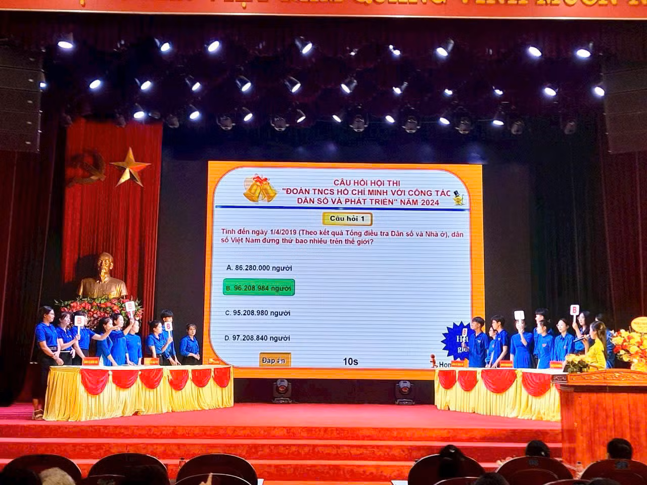Nhiều cuộc thi, tuyên truyền kiến thức về dân số. Nhiều cuộc thi, tuyên truyền kiến thức về dân số.