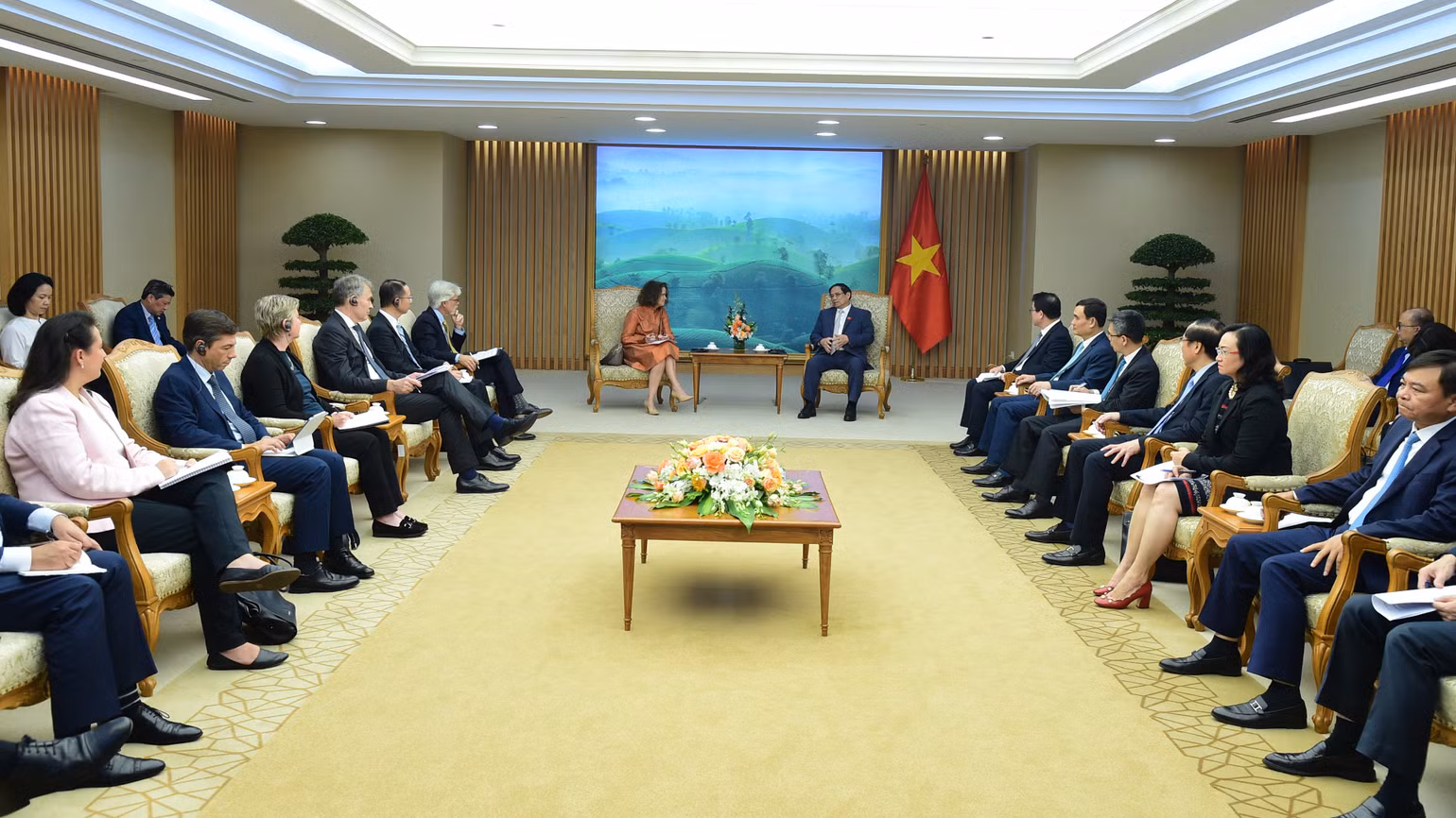 Quang cảnh buổi tiếp.