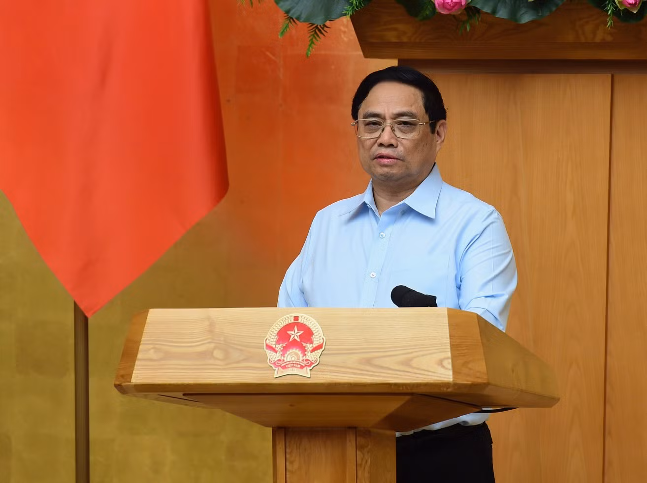 Thủ tướng Phạm Minh Chính Phát biểu khai mạc phiên họp Chính phủ.