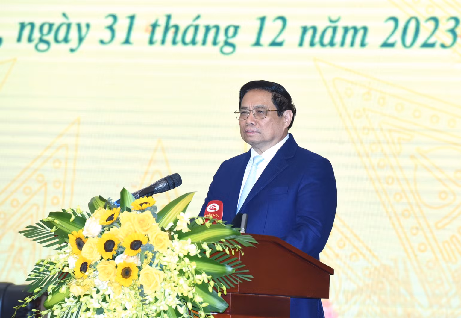 Thủ tướng Phạm Minh Chính phát biểu tại Hội nghị. Thủ tướng Phạm Minh Chính phát biểu tại Hội nghị.