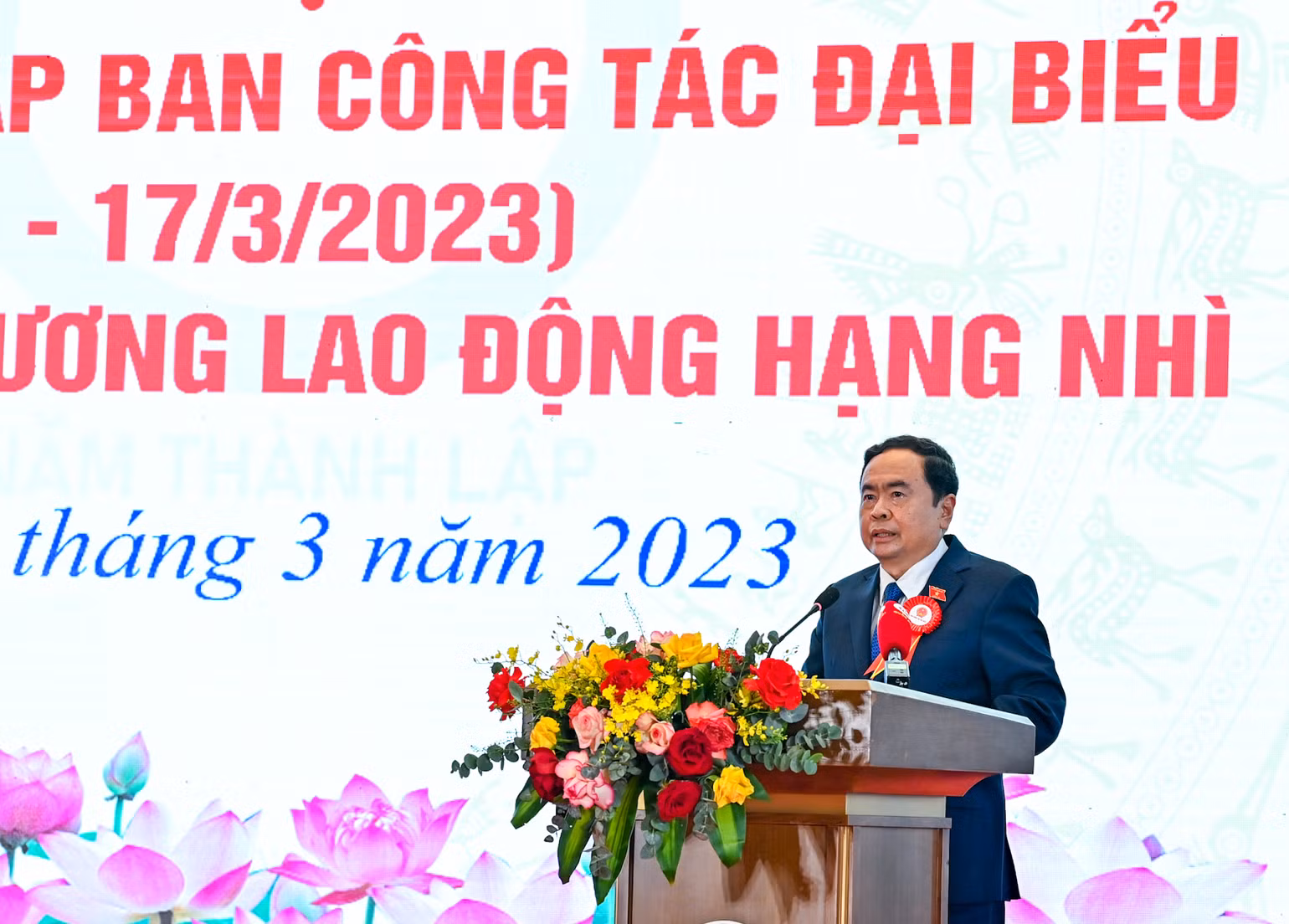 Phó Chủ tịch Thường trực Quốc hội Trần Thanh Mẫn phát biểu tại lễ kỷ niệm. Phó Chủ tịch Thường trực Quốc hội Trần Thanh Mẫn phát biểu tại lễ kỷ niệm.