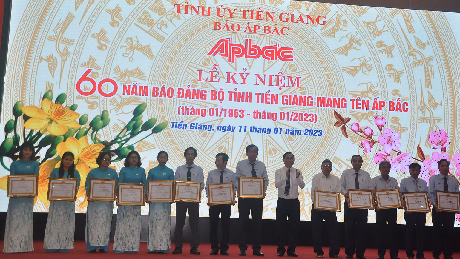 Các cá nhân được nhận Bằng khen của Ban Thường vụ Tỉnh ủy Tiền Giang.