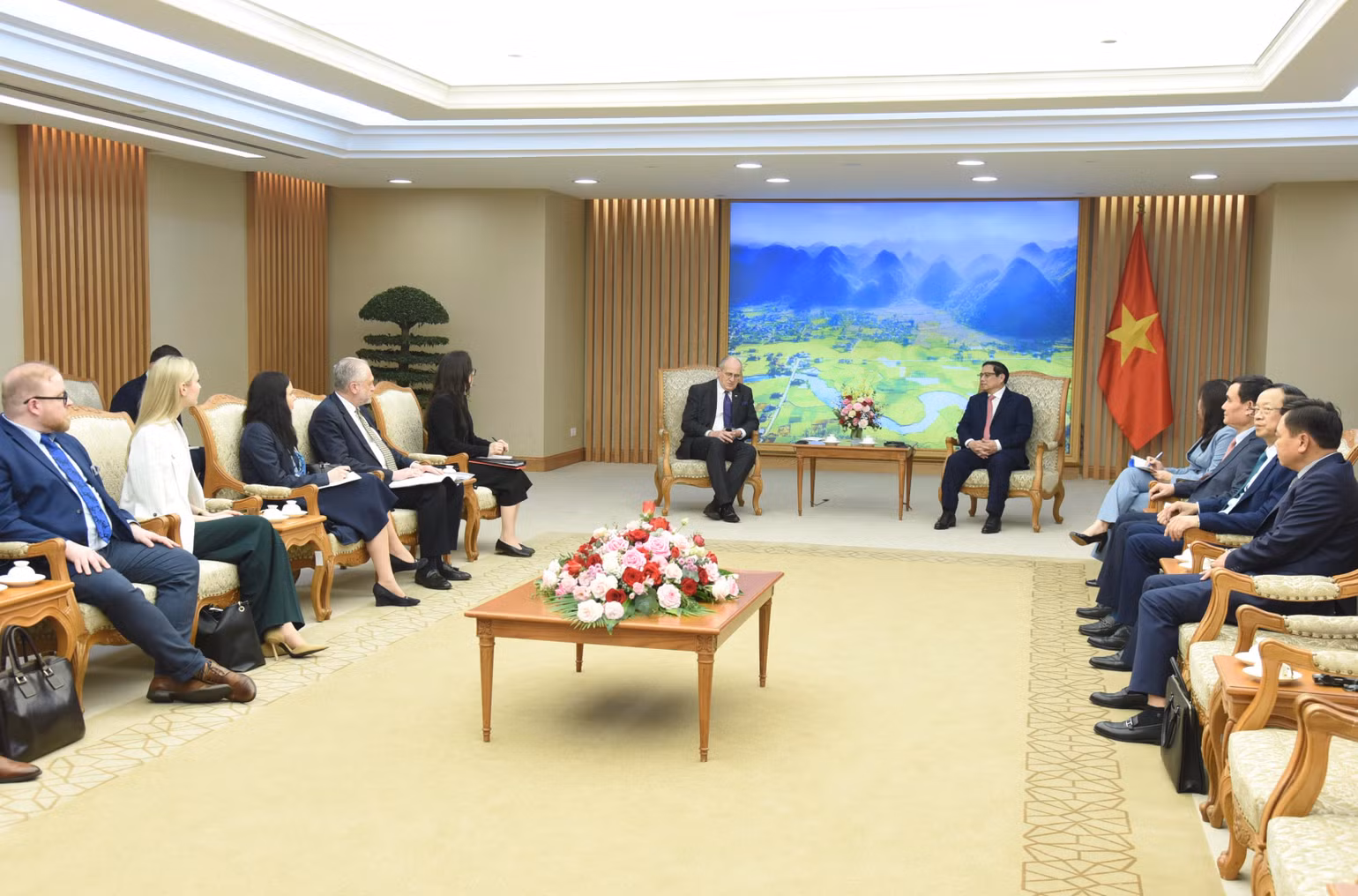 Quang cảnh buổi tiếp.