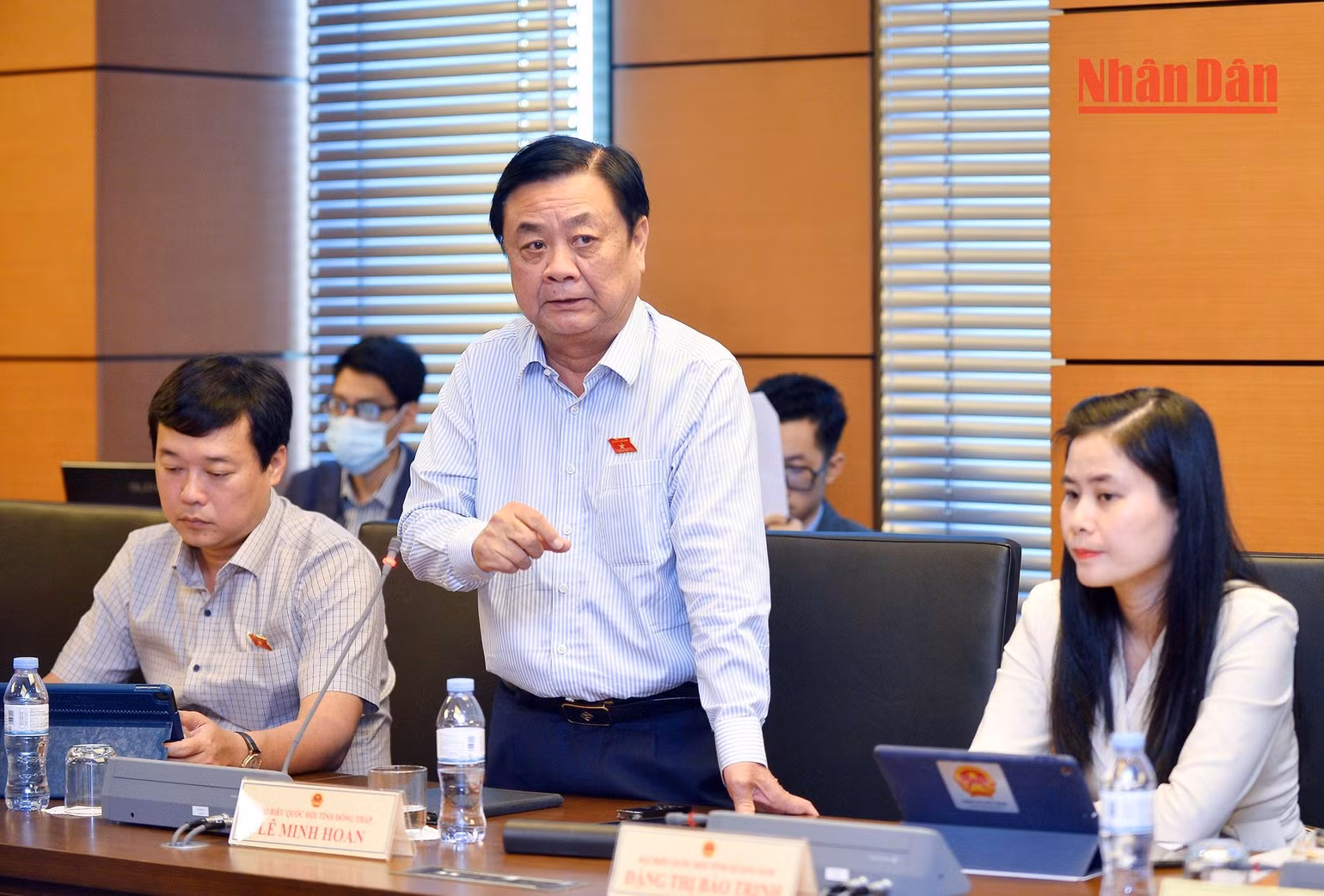 Đại biểu Lê Minh Hoan, Đoàn đại biểu Quốc hội tỉnh Đồng Tháp. (Ảnh: THỦY NGUYÊN)