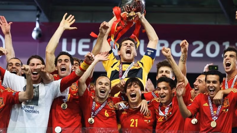 Tuyển Tây Ban Nha vô địch EURO 2012. (Ảnh: EURO 2024) Tuyển Tây Ban Nha vô địch EURO 2012. (Ảnh: EURO 2024)