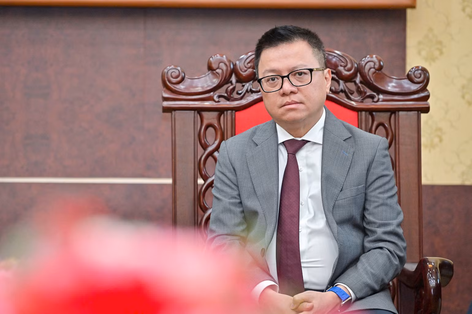 Tổng Biên tập Lê Quốc Minh phát biểu. (Ảnh: THẾ ĐẠI)