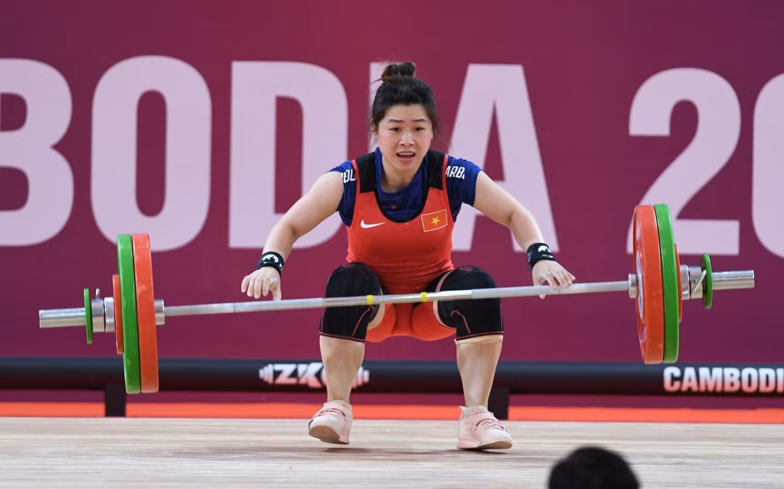 Hoàng Thị Duyên không thể bảo vệ tấm Huy chương Vàng tại SEA Games 32. (Ảnh: VOV)