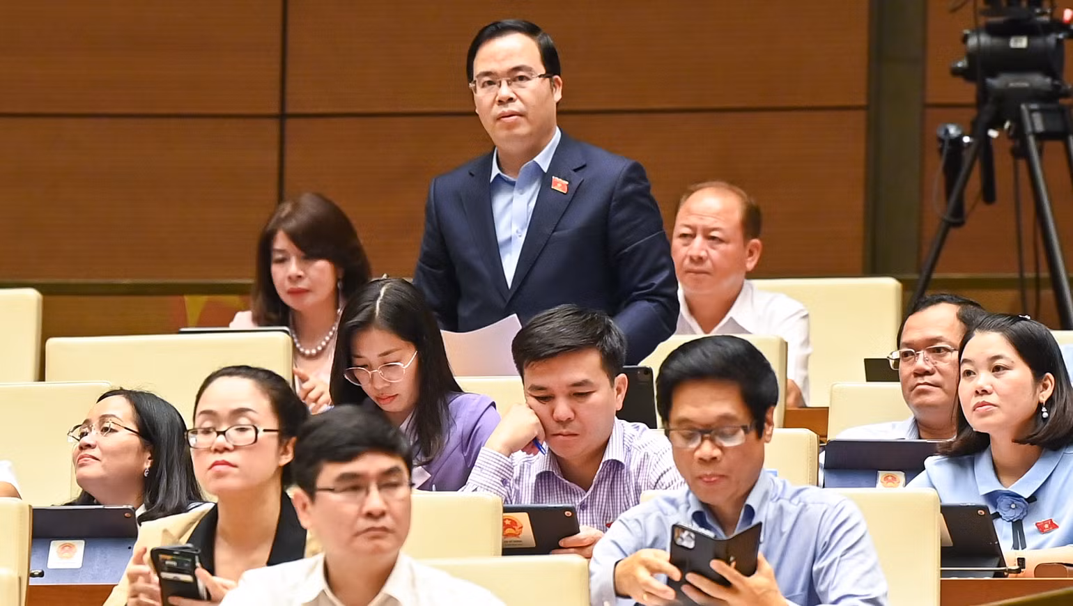 Đại biểu Quốc hội Trần Văn Khải, Đoàn đại biểu Quốc hội tỉnh Hà Nam. (Ảnh: DUY LINH)