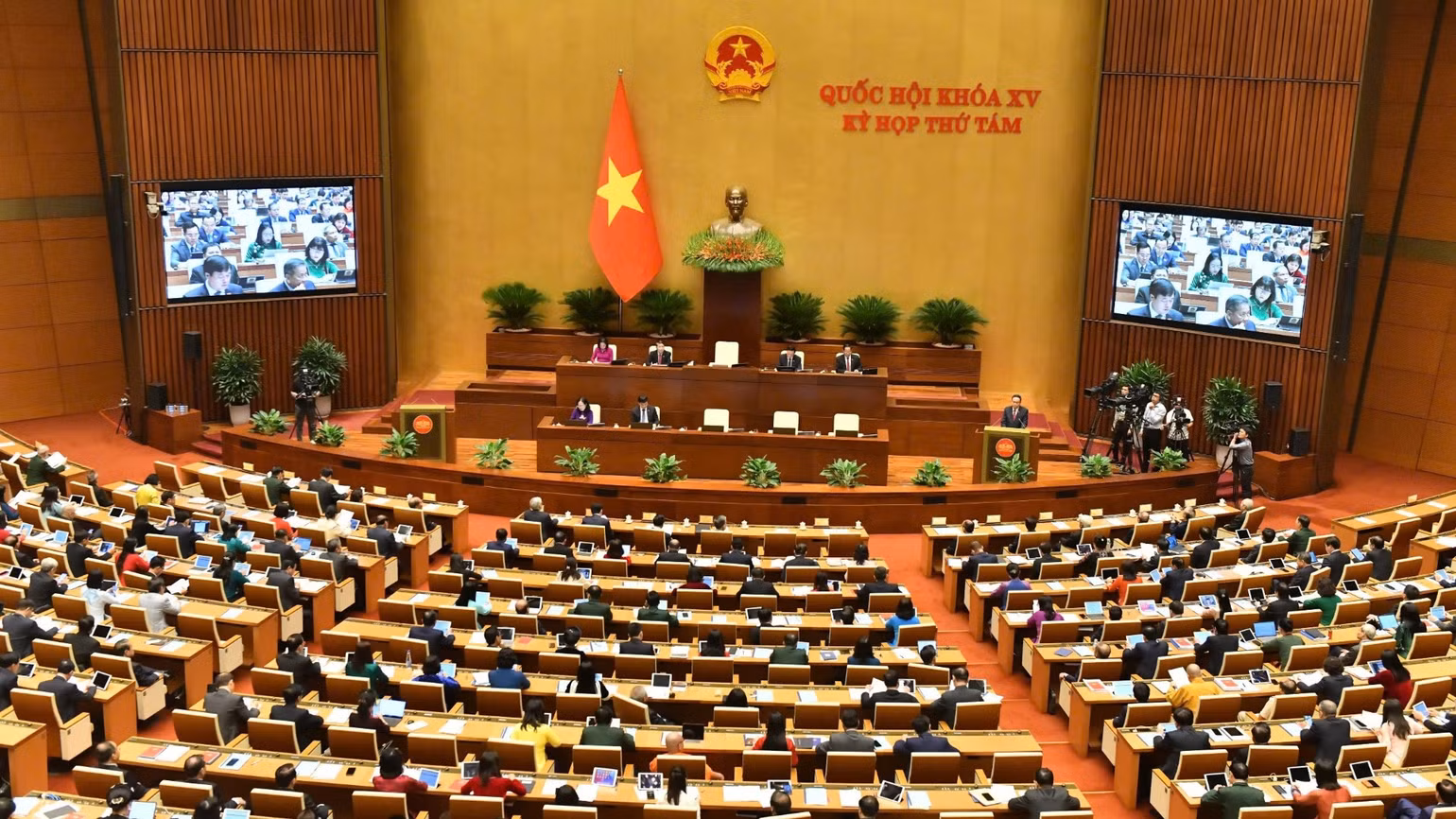 Toàn cảnh phiên khai mạc Kỳ họp thứ 8. (Ảnh: ĐĂNG KHOA) Toàn cảnh phiên khai mạc Kỳ họp thứ 8. (Ảnh: ĐĂNG KHOA)