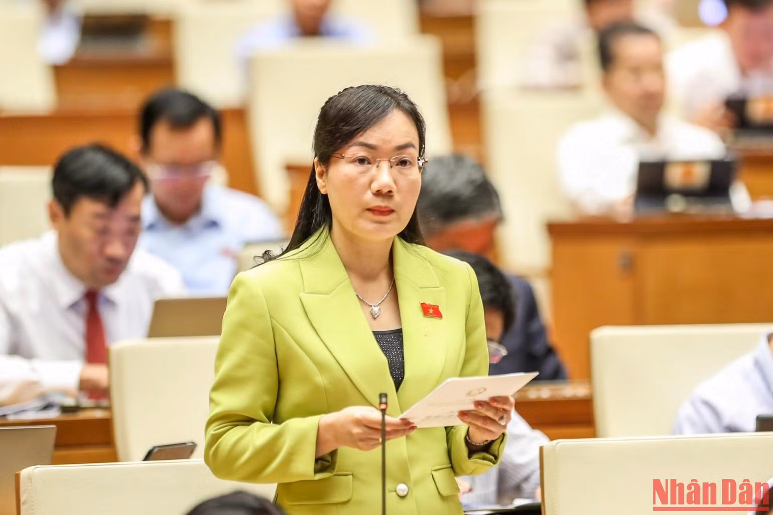Đại biểu Đỗ Thị Việt Hà (Bắc Giang). Ảnh: DUY LINH Đại biểu Đỗ Thị Việt Hà (Bắc Giang). Ảnh: DUY LINH