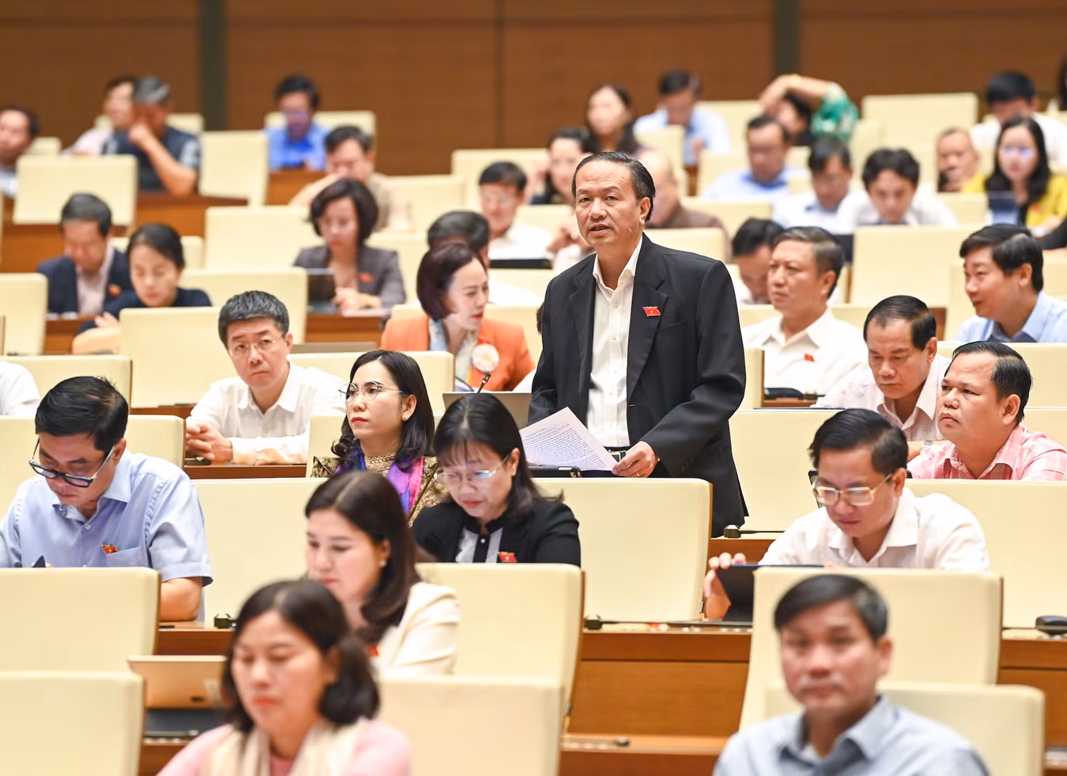 Đại biểu Đinh Ngọc Minh - Đoàn đại biểu Quốc hội tỉnh Cà Mau. (Ảnh: DUY LINH)