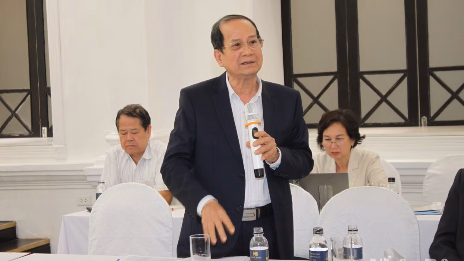 PGS, TS Ngô Trí Long phát biểu. (Ảnh: TRUNG HƯNG)