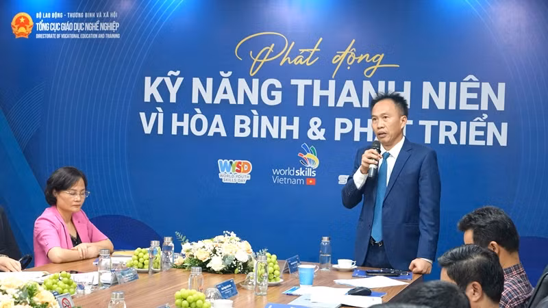 Ông Nguyễn Hải Đức, Chủ tịch Hiệp hội Thang máy Việt Nam phát biểu. (Ảnh: TRUNG HƯNG) Ông Nguyễn Hải Đức, Chủ tịch Hiệp hội Thang máy Việt Nam phát biểu. (Ảnh: TRUNG HƯNG)