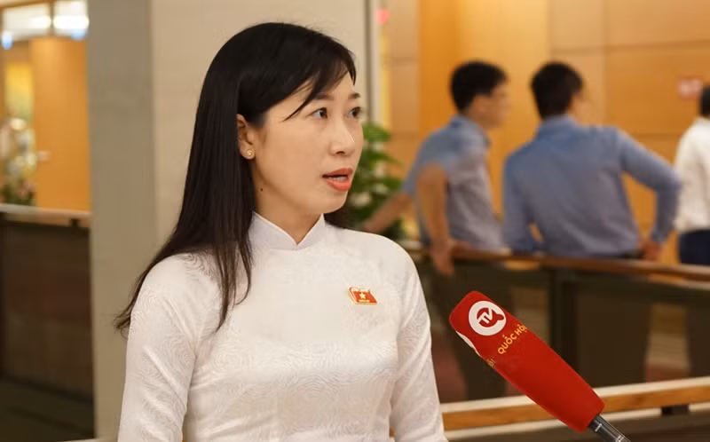 Đại biểu Hoàng Thị Thanh Thúy (Tây Ninh). (Ảnh: TRUNG HƯNG)