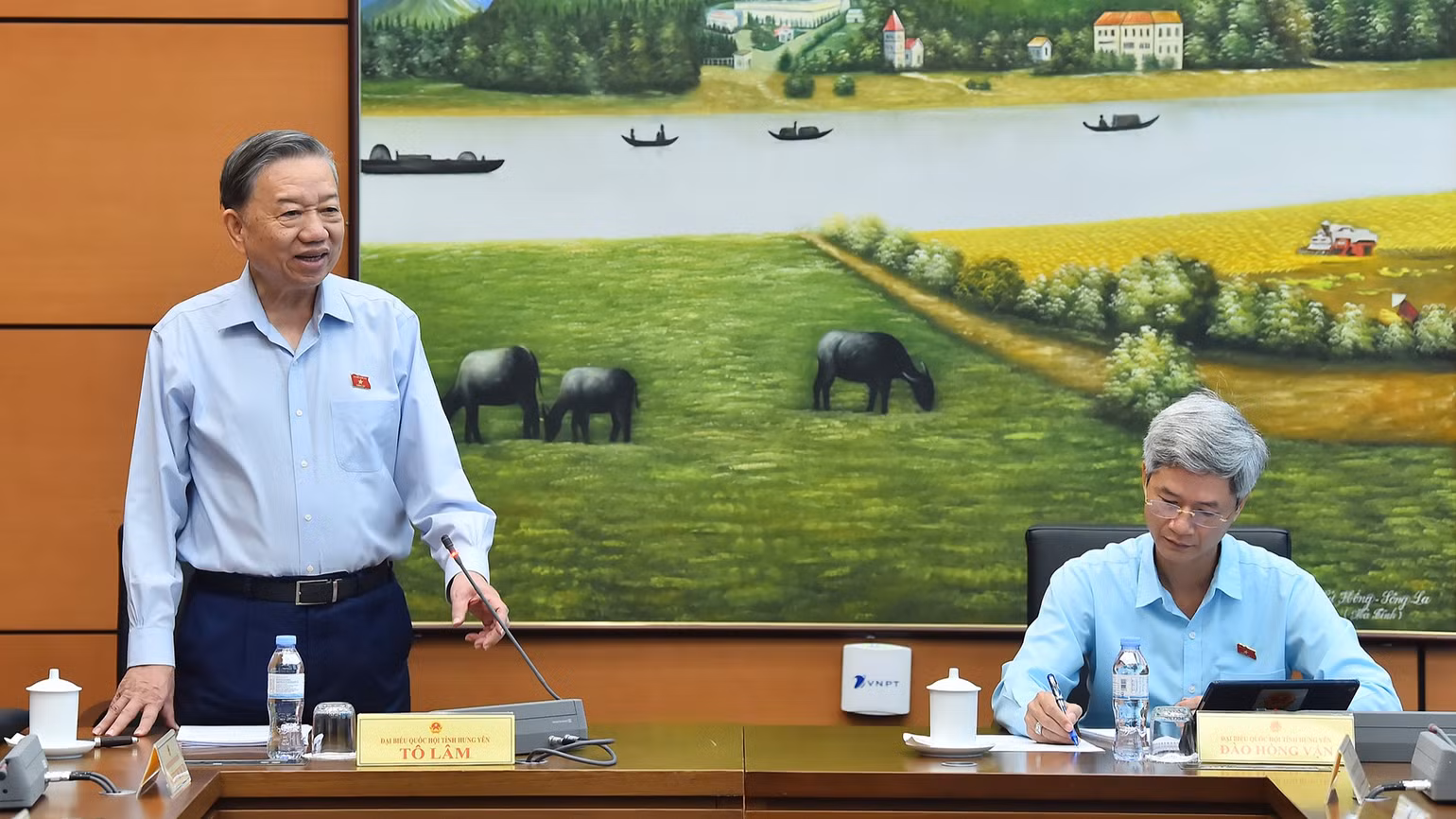 Tổng Bí thư Tô Lâm phát biểu. (Ảnh: THỦY NGUYÊN)