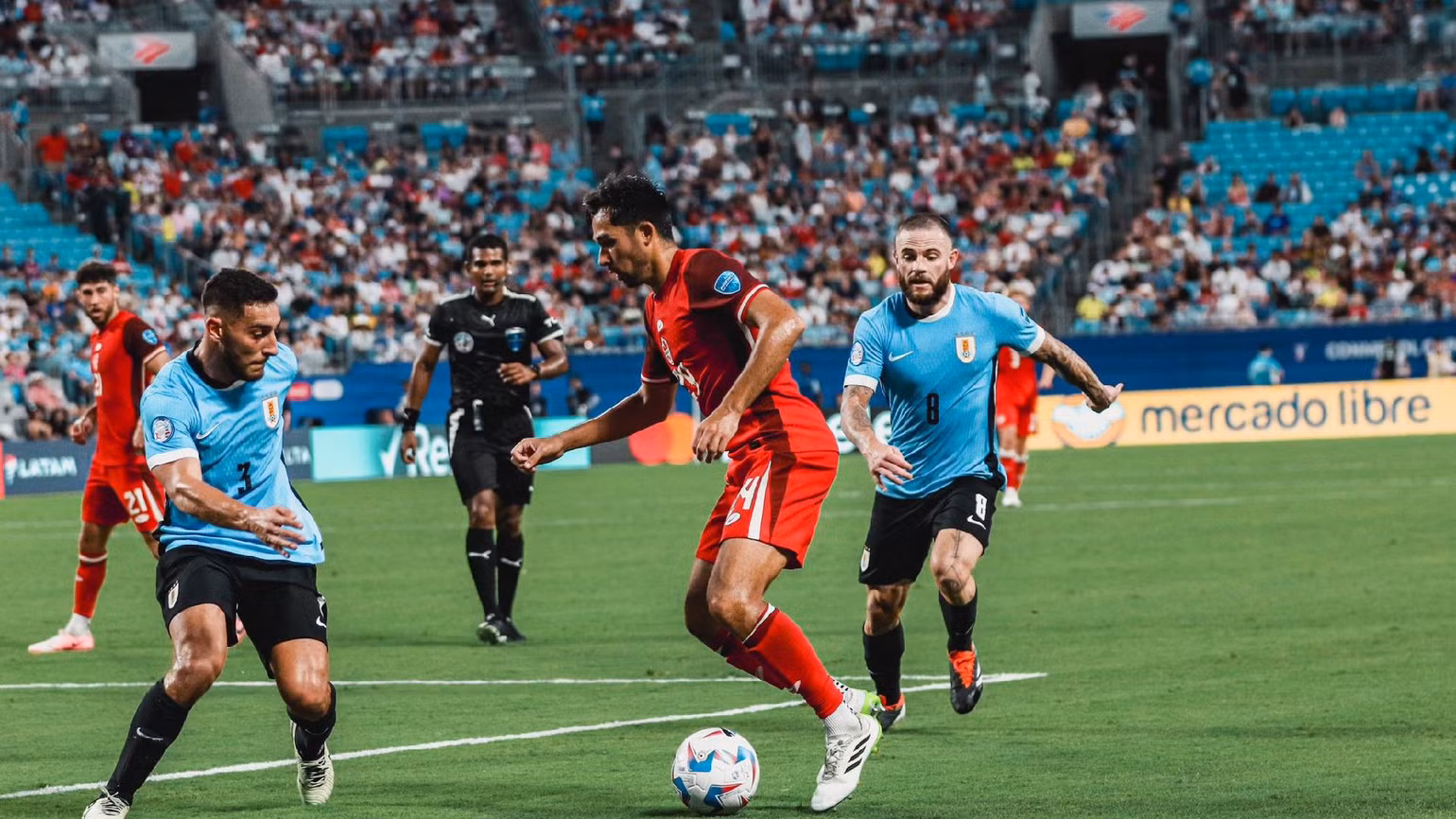 Canada từng để tuột mất tấm huy chương đồng Copa America 2024 trước Uruguay. (Ảnh: ESPN)